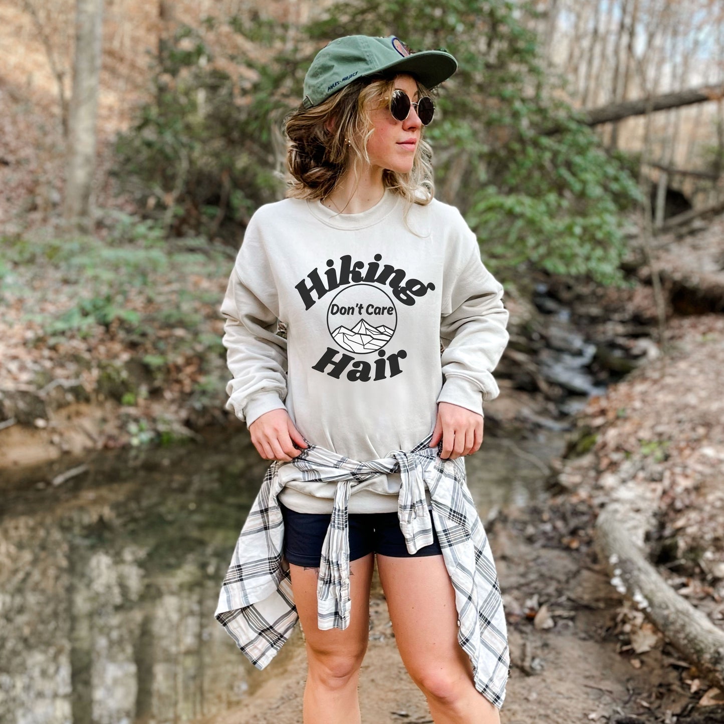 Hiking Hair Don't Care Sweatshirt