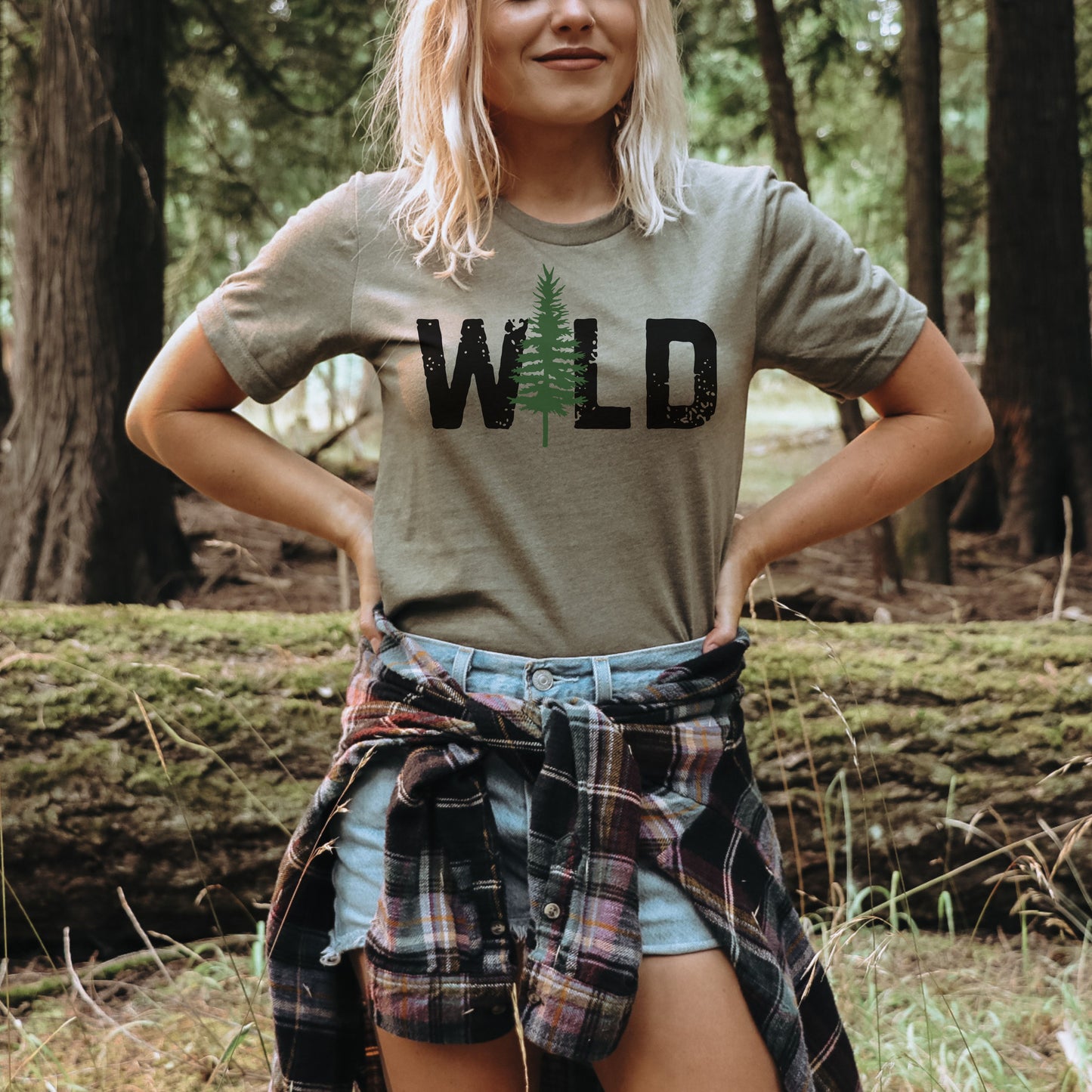 Wild Tee with Pine Tree