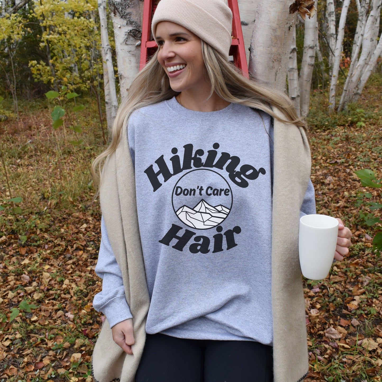 Hiking Hair Don't Care Sweatshirt