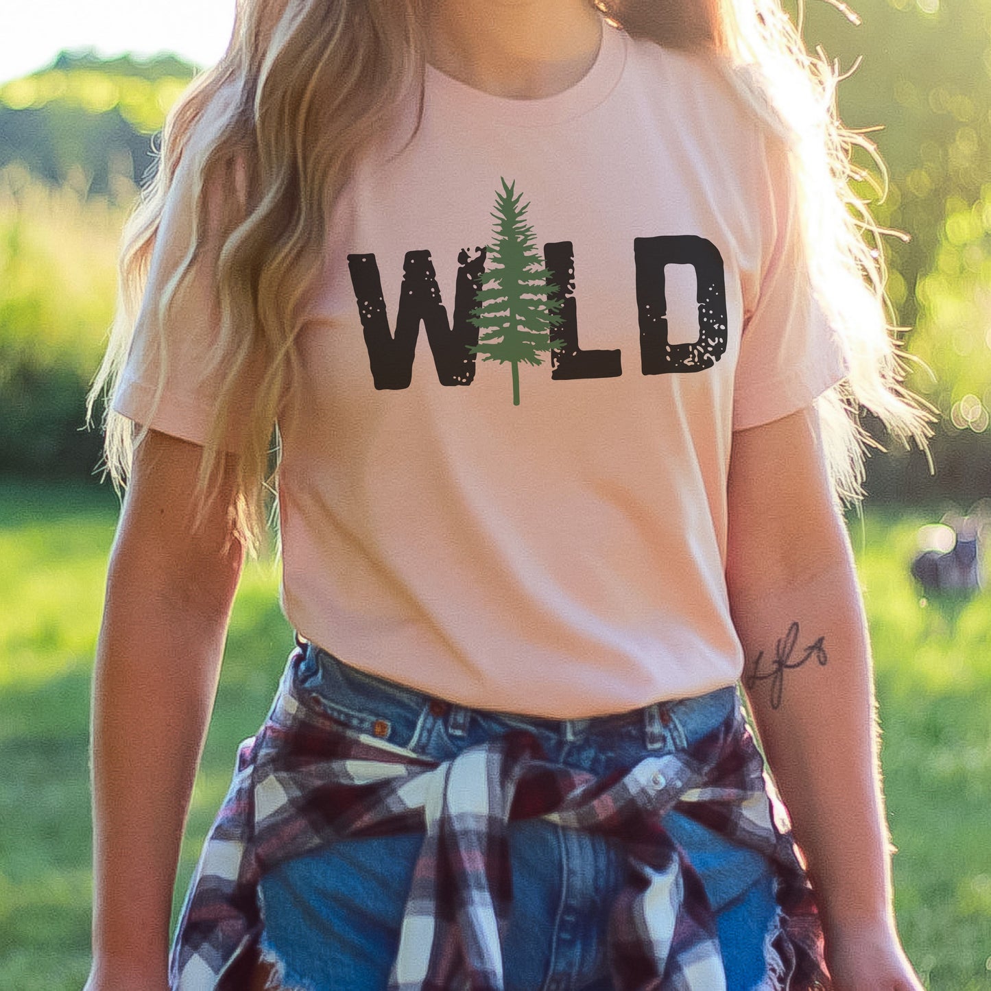 Wild Tee with Pine Tree